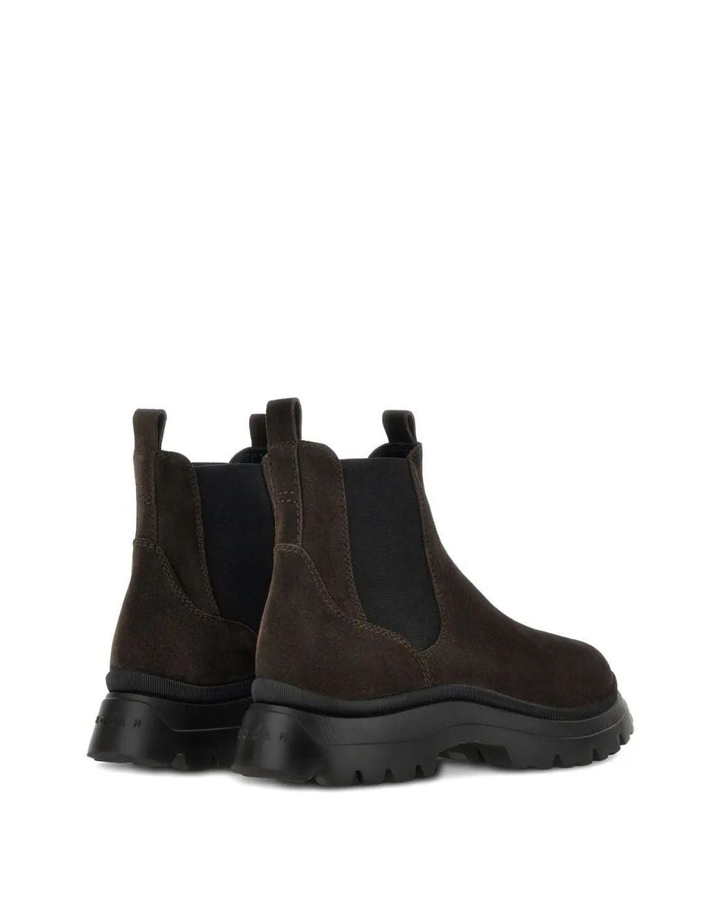 Hogan Black H692 Leather Chelsea Boots for men