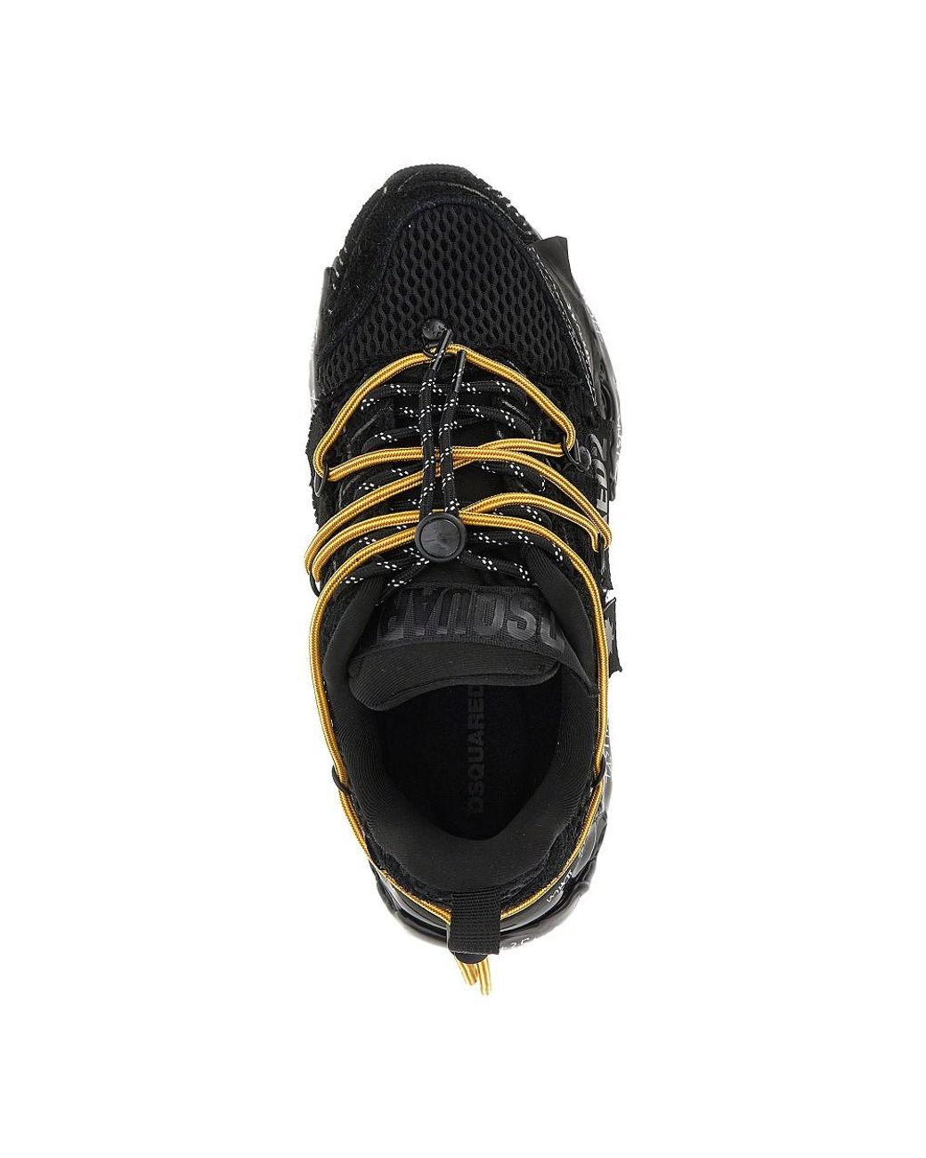 DSquared² Black Suede Leather And Mesh Faster Sneakers for men