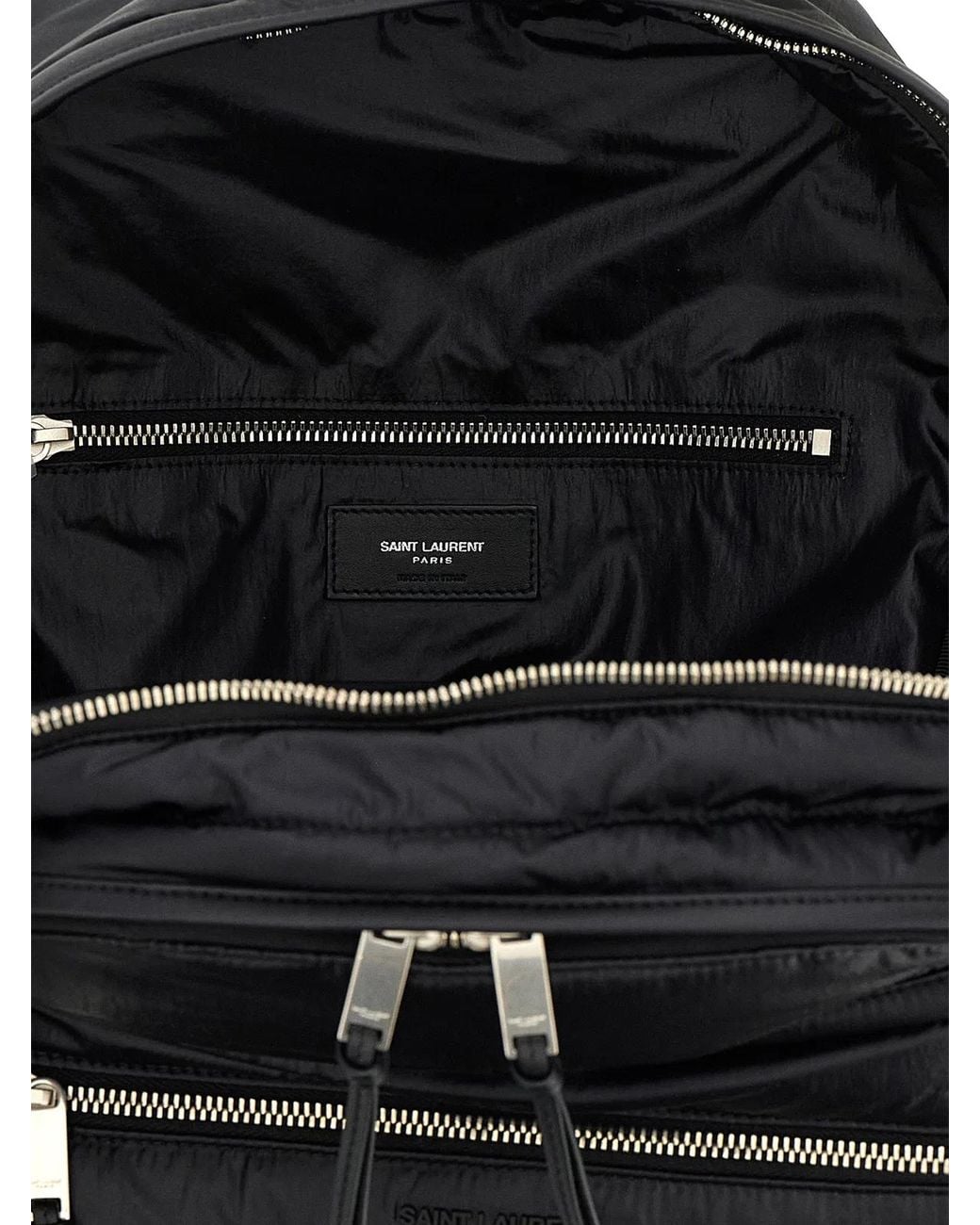 Saint Laurent Black 'City' Backpack for men