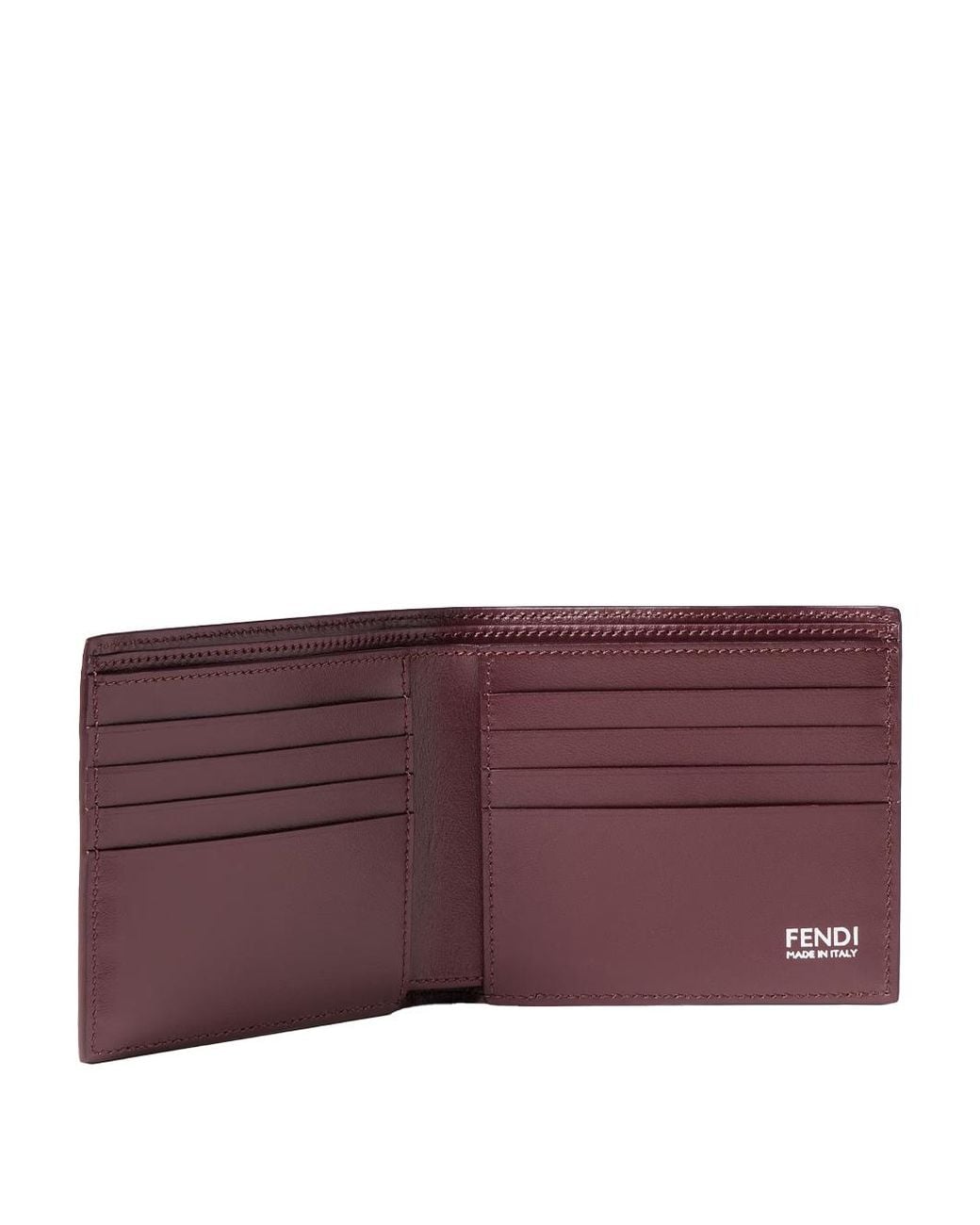 Fendi Purple Portafoglio Ff Bi-Fold for men
