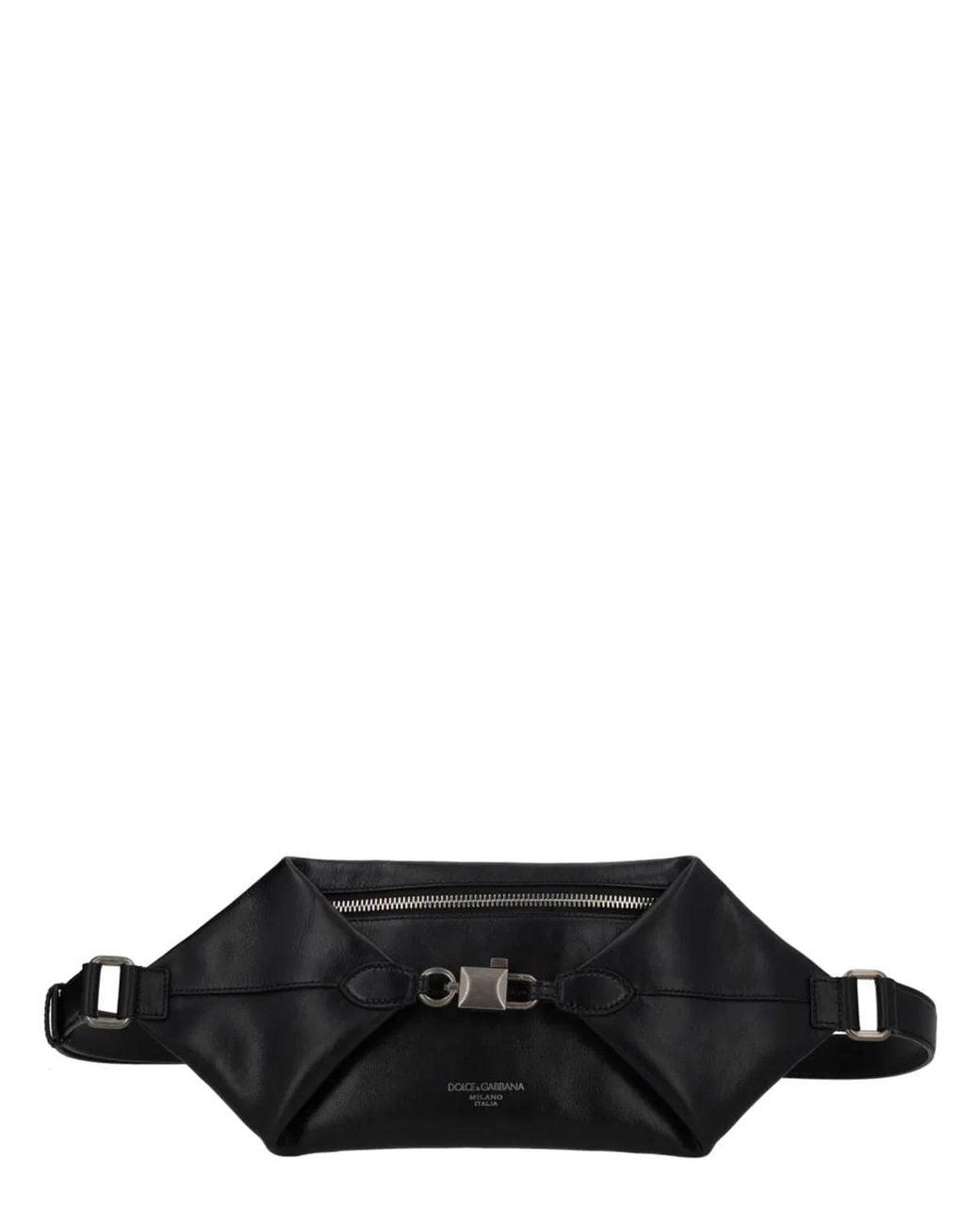 Dolce & Gabbana Black Dolce & Gabbana Leather Crossbody Bag for men
