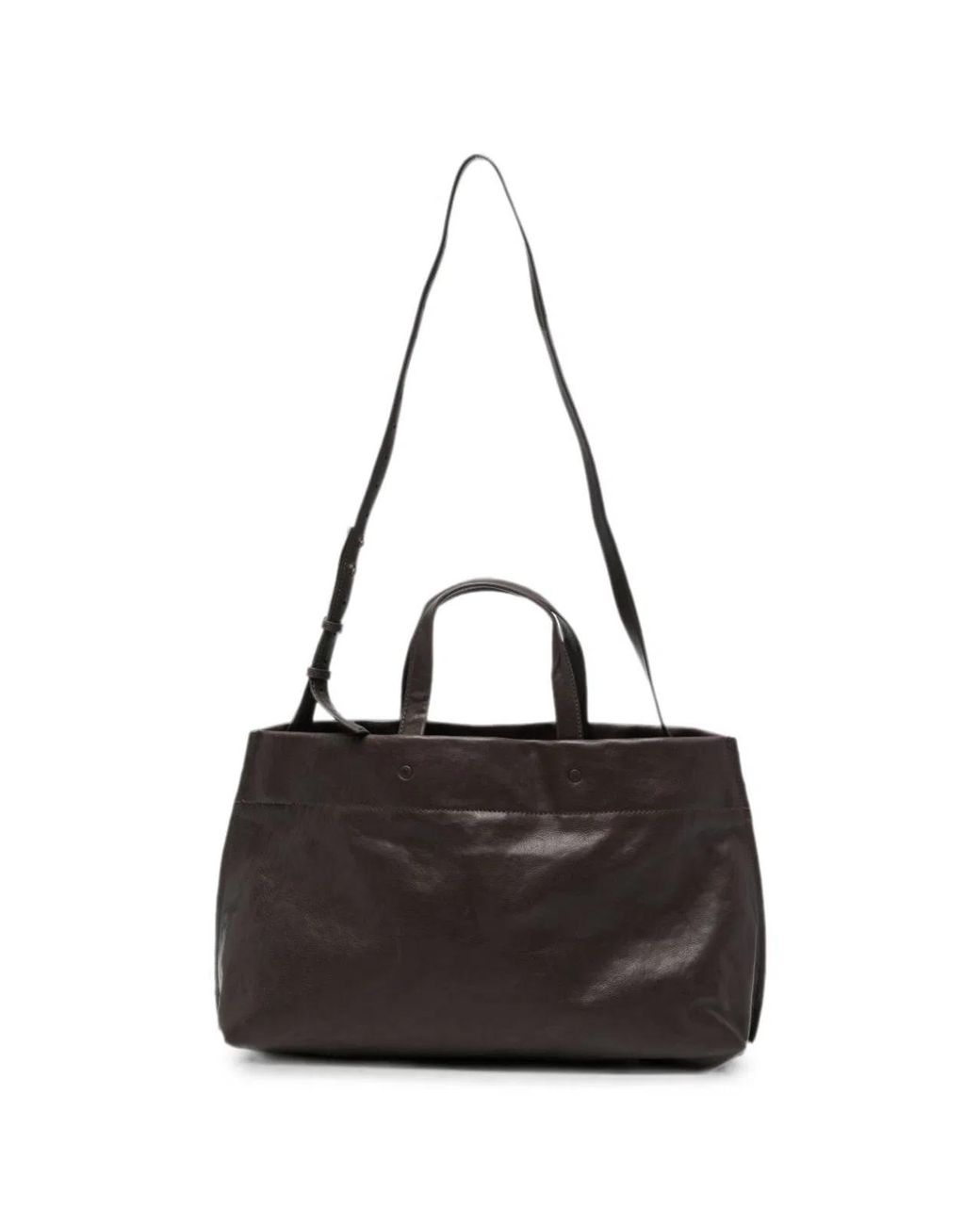Lihann George Black Elli Leather Tote Bag