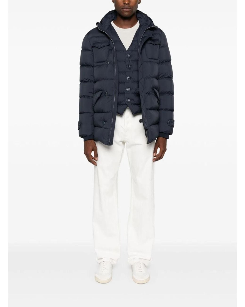 Herno Blue L'Eskimo Down Jacket for men