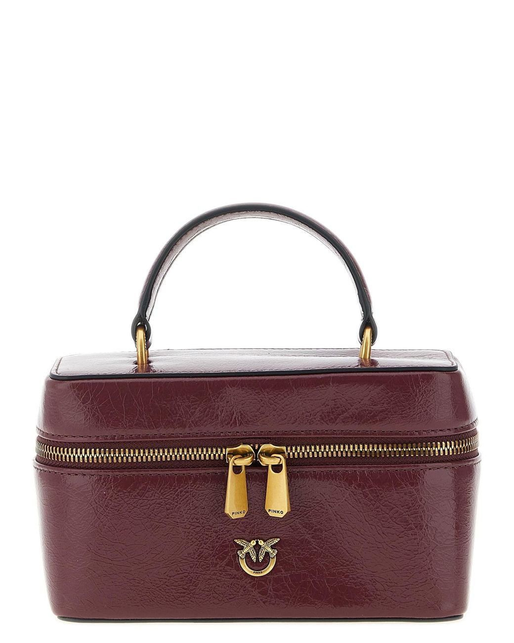 Pinko Purple 'Vanity Soft' Mini Crossbody Bag