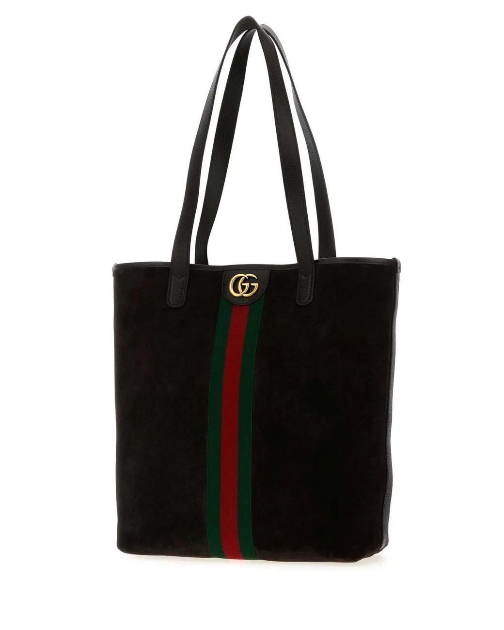 Gucci Black Suede Ophidia Shopping Bag