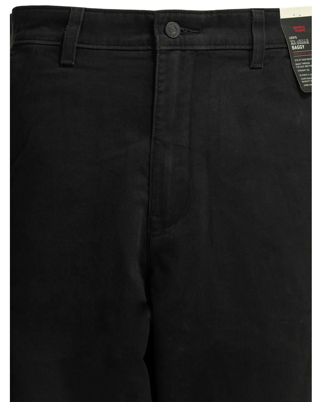 Levi's Black Chino Xx Baggy Casual Cotton Pants for men