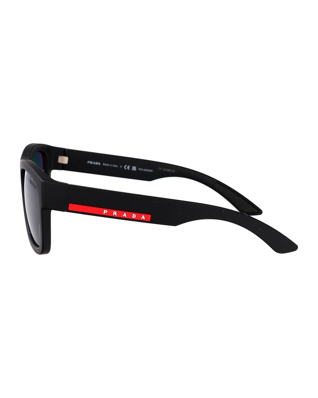 Prada Linea Rossa Blue Rubber Nylon Sunglasses for men