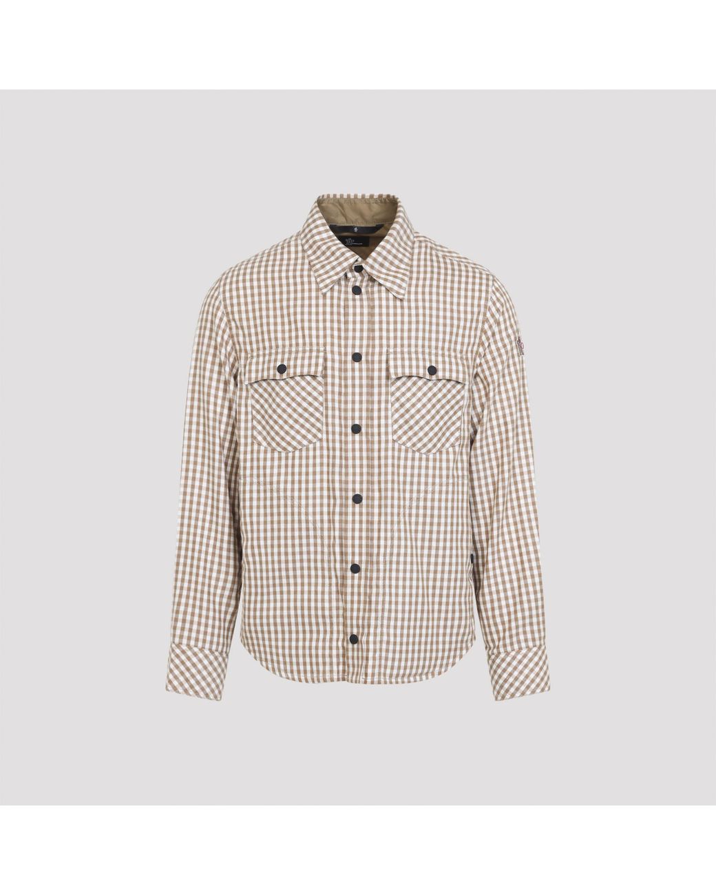 Moncler Brown Pastel Shirt for men