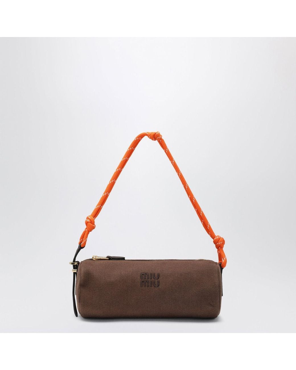 Miu Miu Embroidered Logo Shoulder Bag