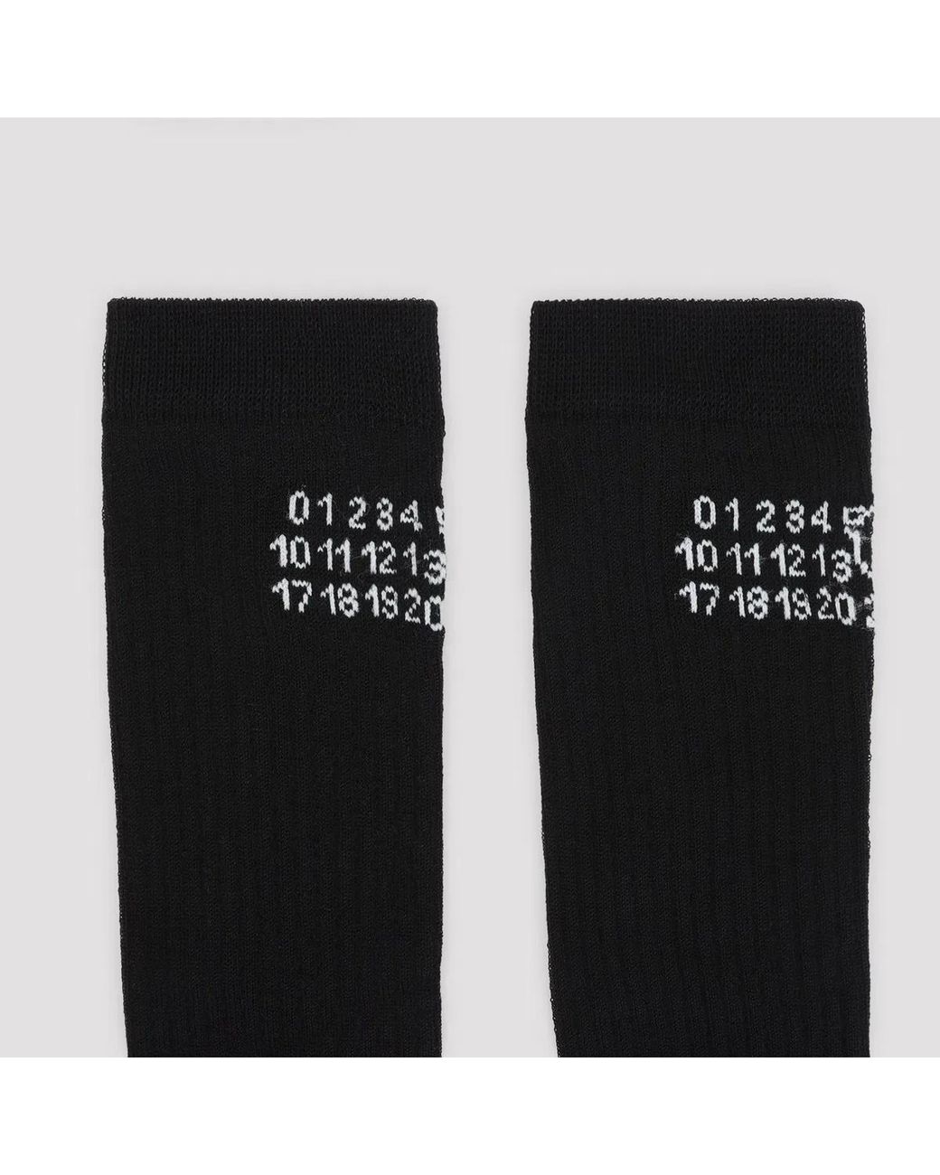 MM6 by Maison Margiela Black Socks