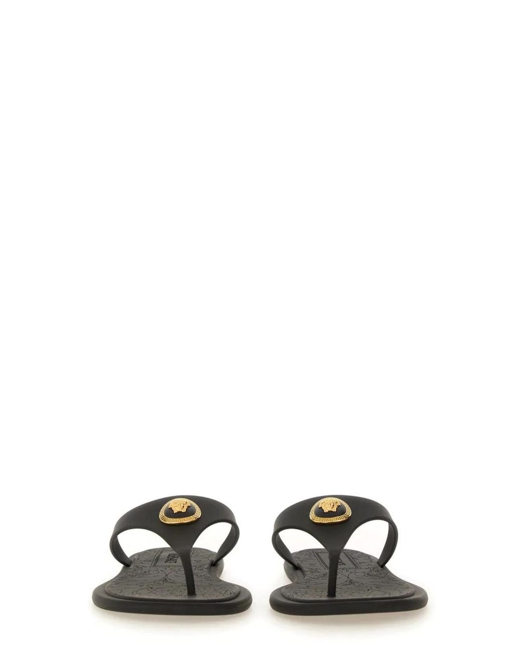 Versace Black Alia" Flip Flop Sandal