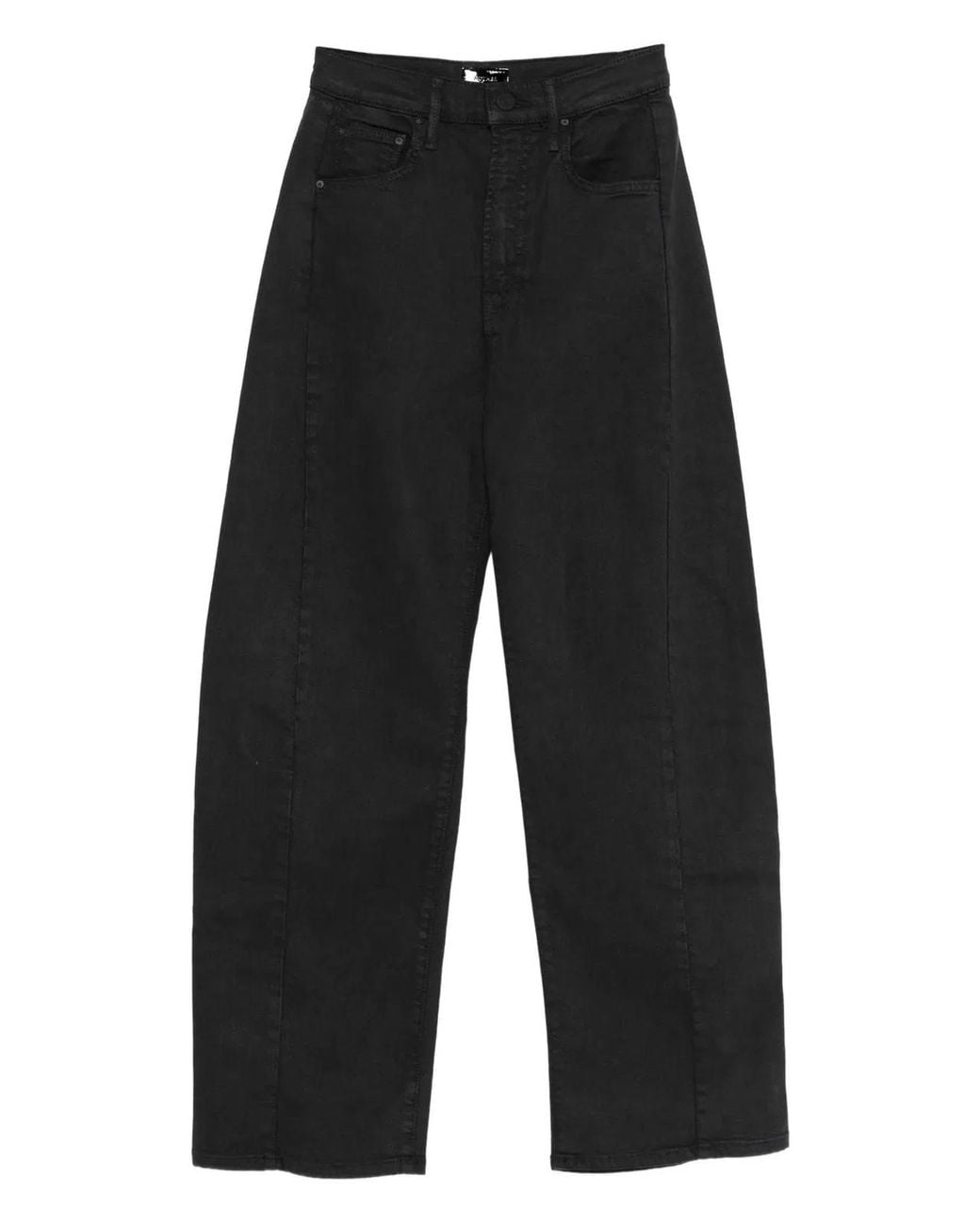 Mother Gray Faded Cotton Lyocell Elastane Pants