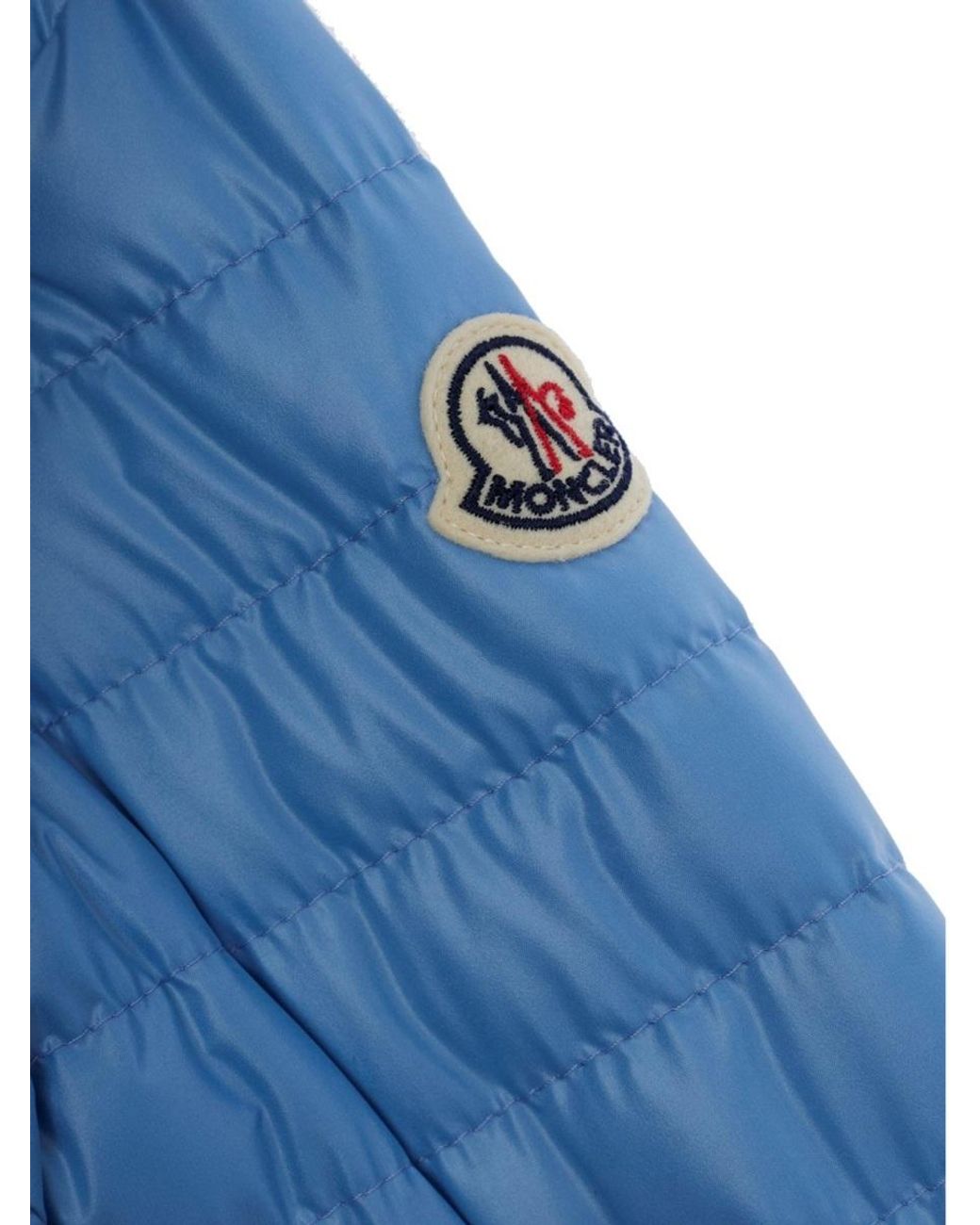 Moncler Blue Jacket With Logo