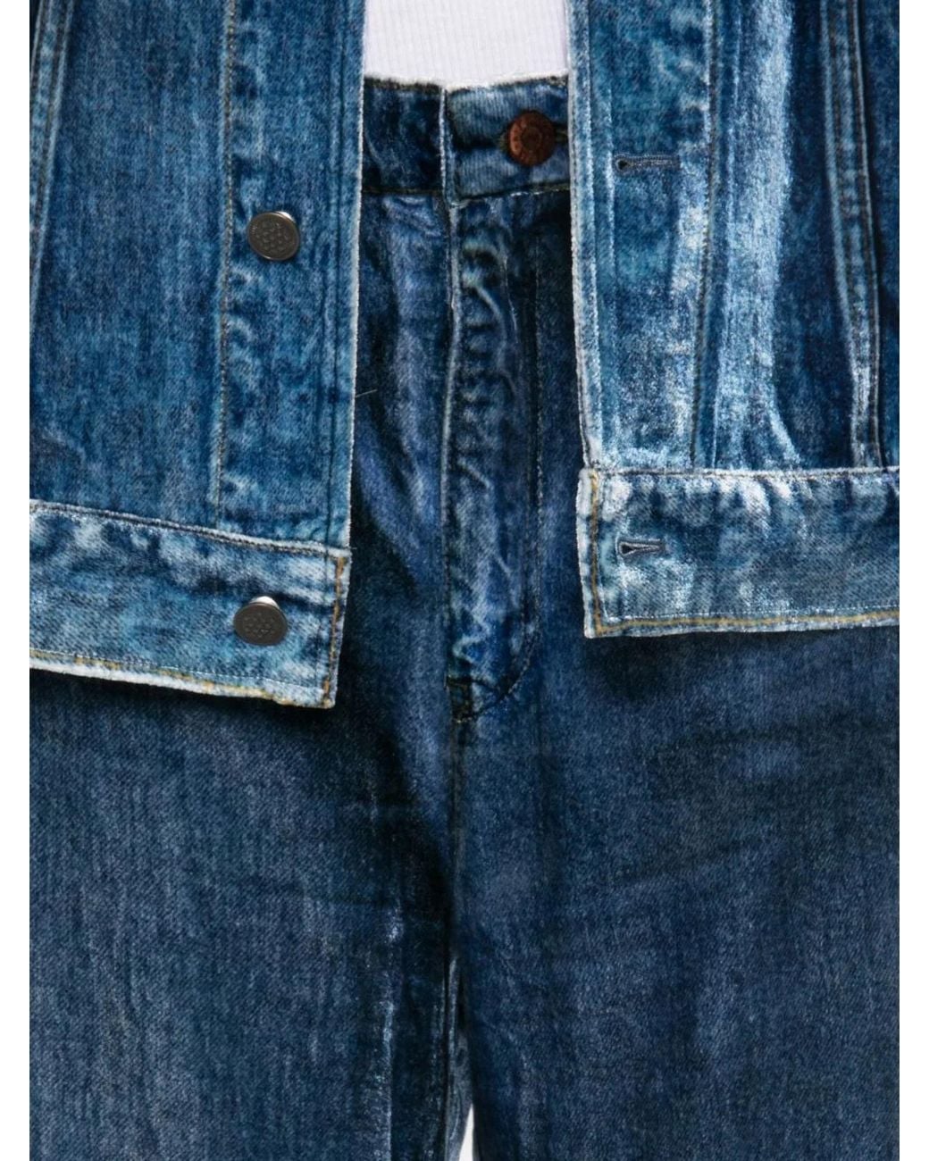 Pierre Louis Mascia Blue Velvet Five-Pocket Jeans