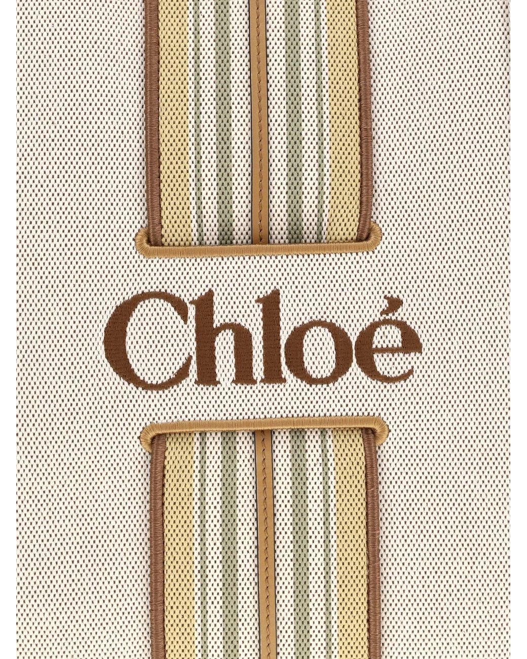 Chloé White Woody Loop Shoulder Bag
