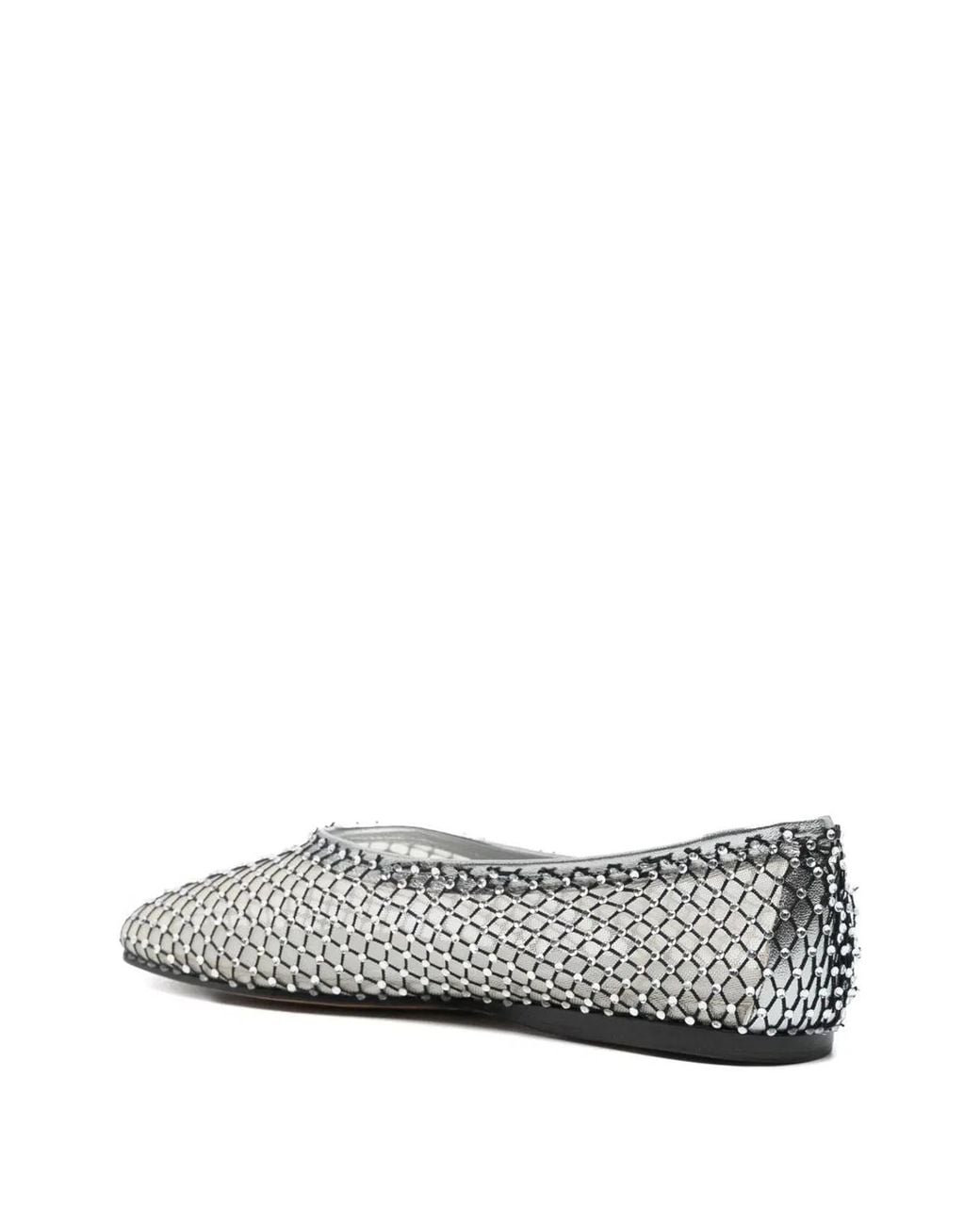 Forte_forte White Strass Mesh Ballerina