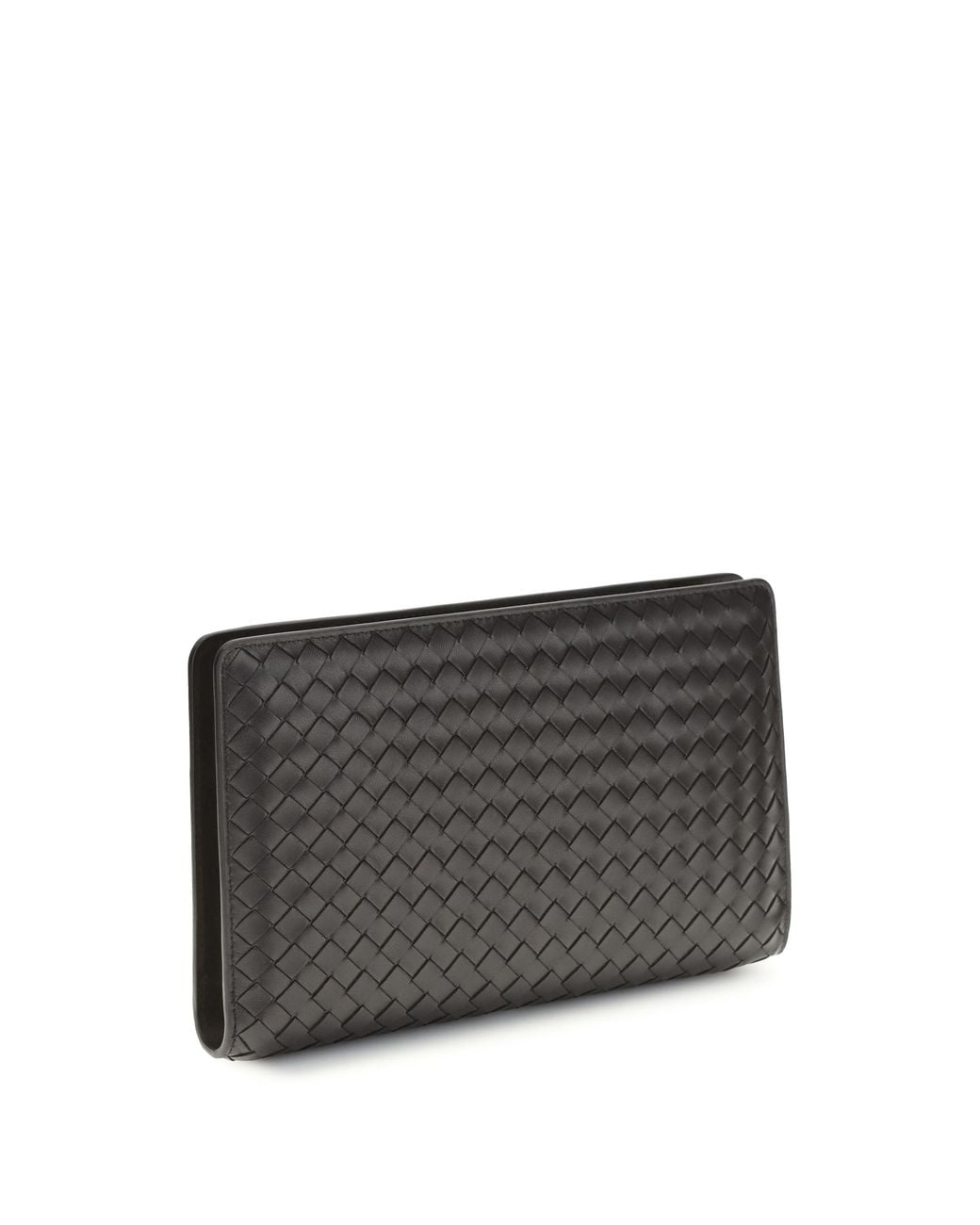 Bottega Veneta Gray Agenda Clutch