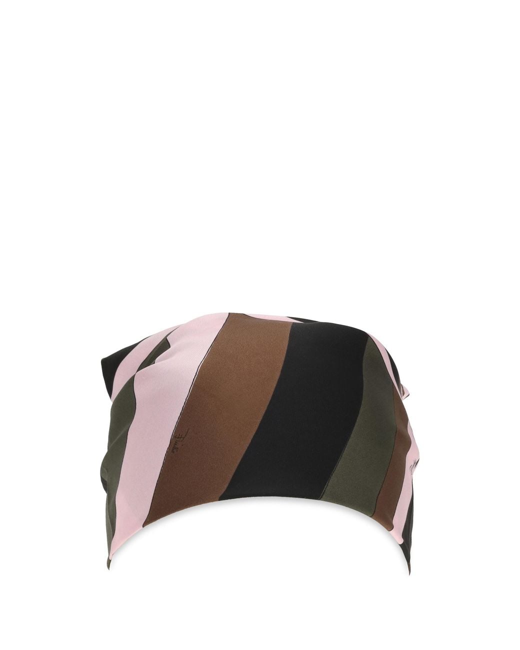 Emilio Pucci Black Silk Twill Bandana
