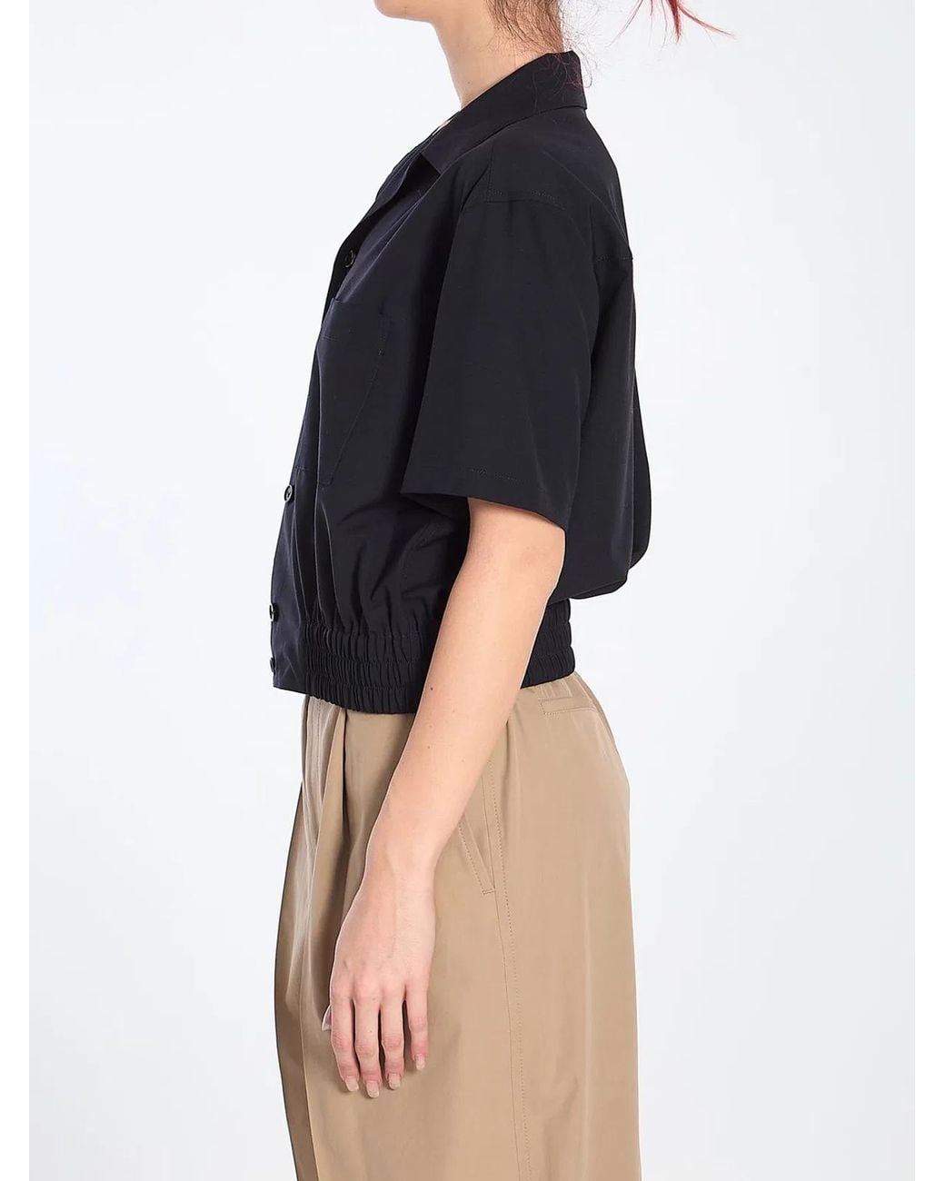 Bottega Veneta Black Wool Shirt