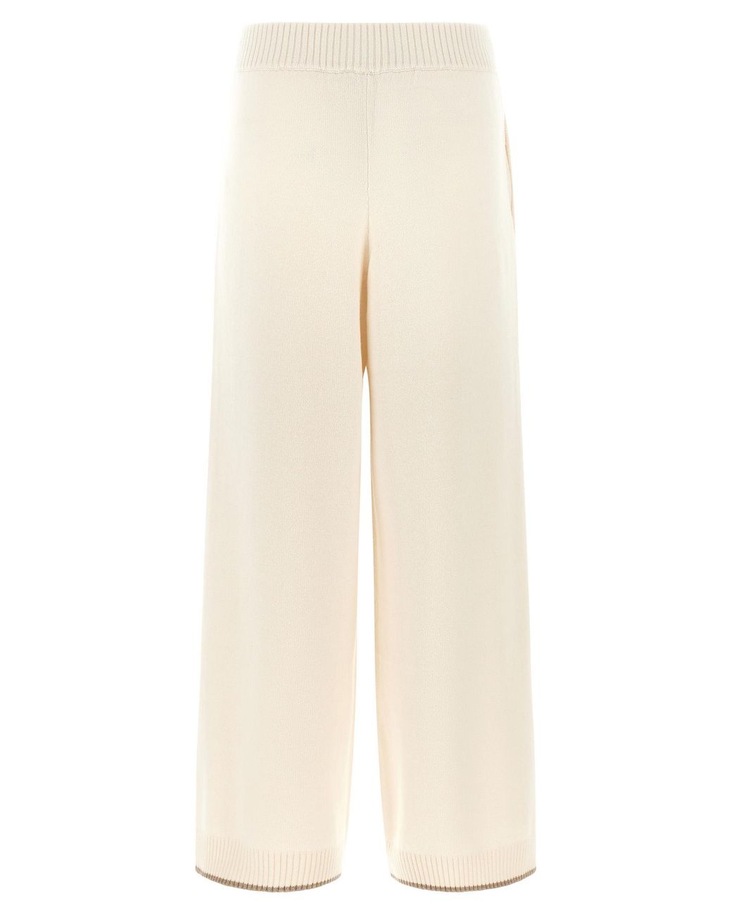Brunello Cucinelli Natural Cashmere Knit Pants