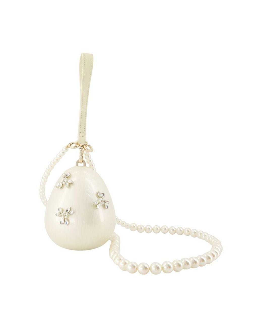 Simone Rocha White Micro Egg Crossbody