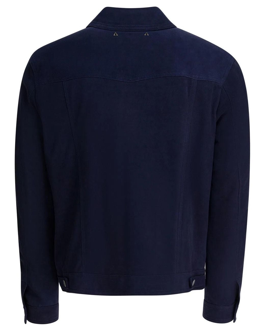 Altum Blue Suede Trucker Jacket for men