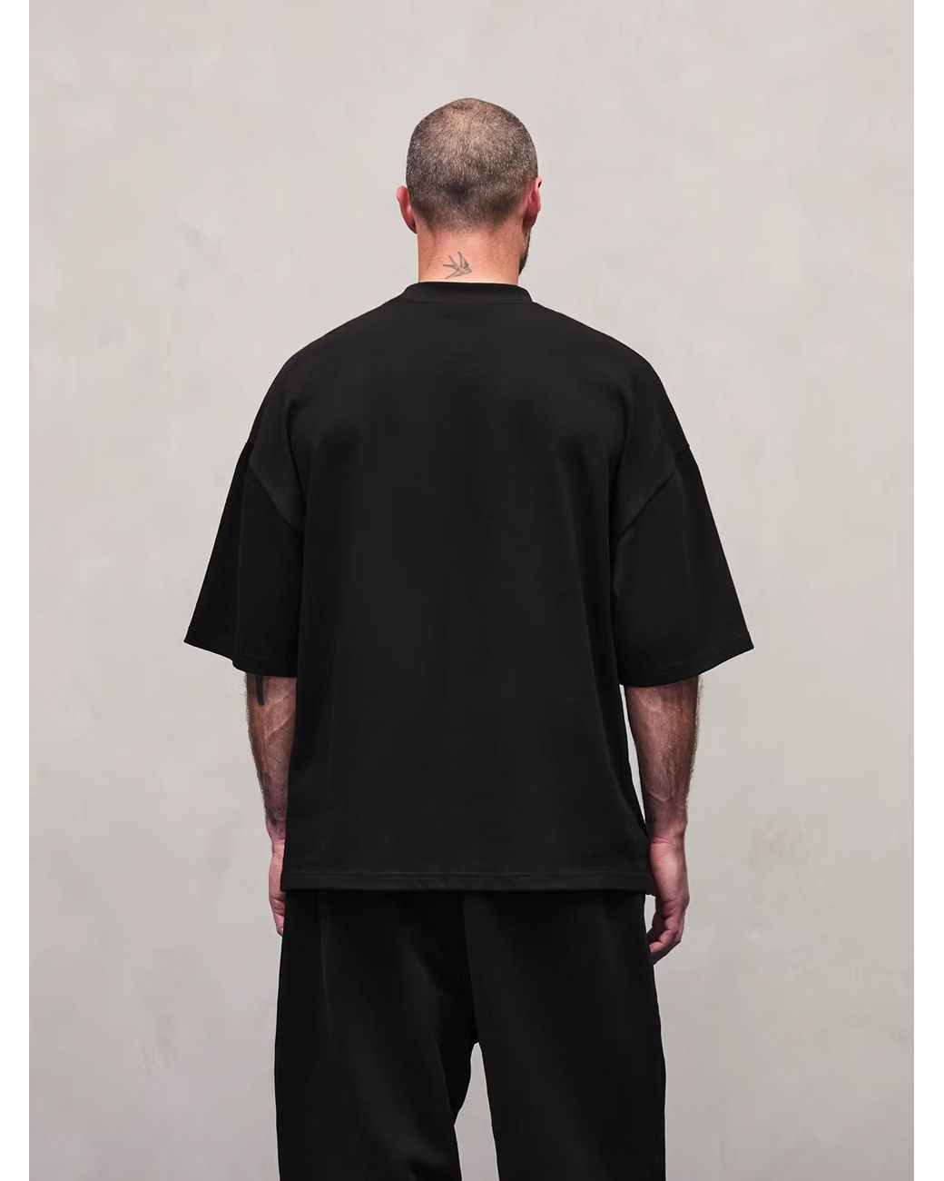 Entire studios Black Heavy Boxy Tee for men