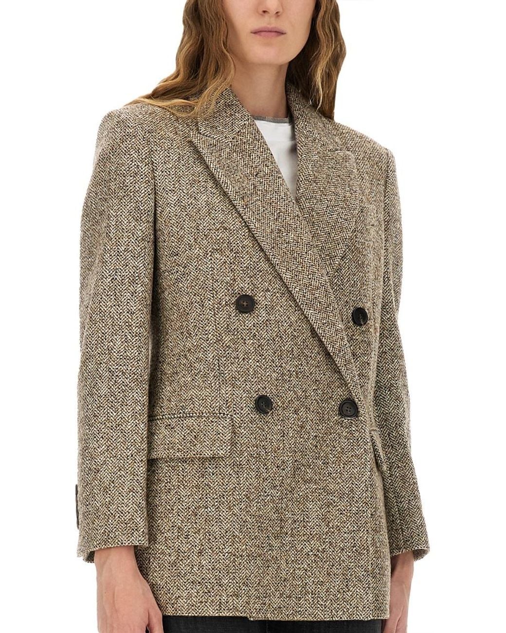 Brunello Cucinelli Brown Wool Jacket