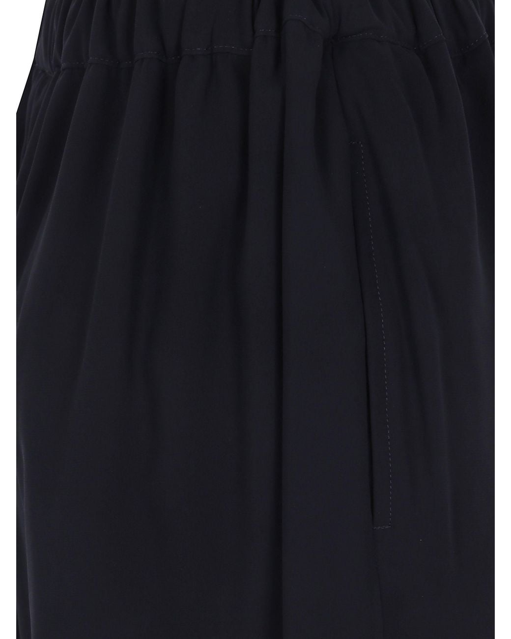 Comme des Garçons Black Light Wool Tropical Wide Leg Trousers