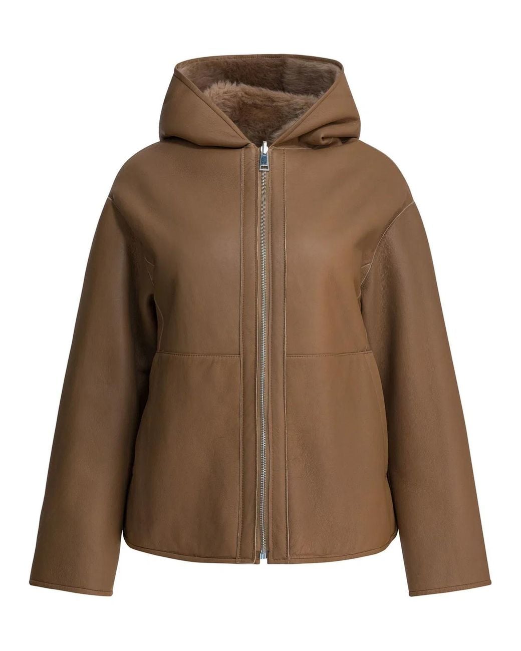 FURLING BY GIANI Brown Calfskin Jacket