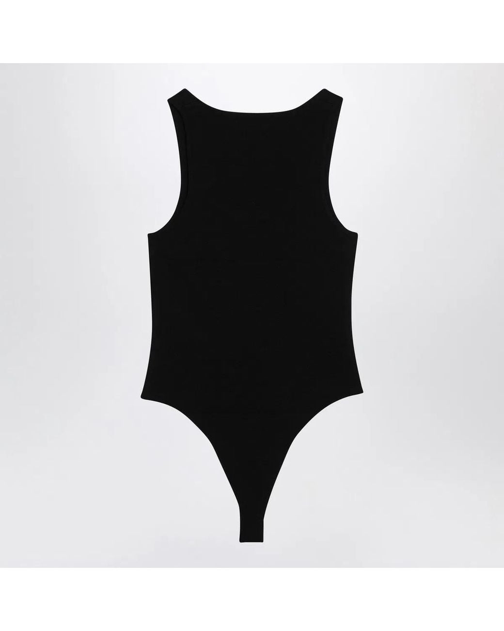 Entire studios Black Viscose Jersey Bodysuit