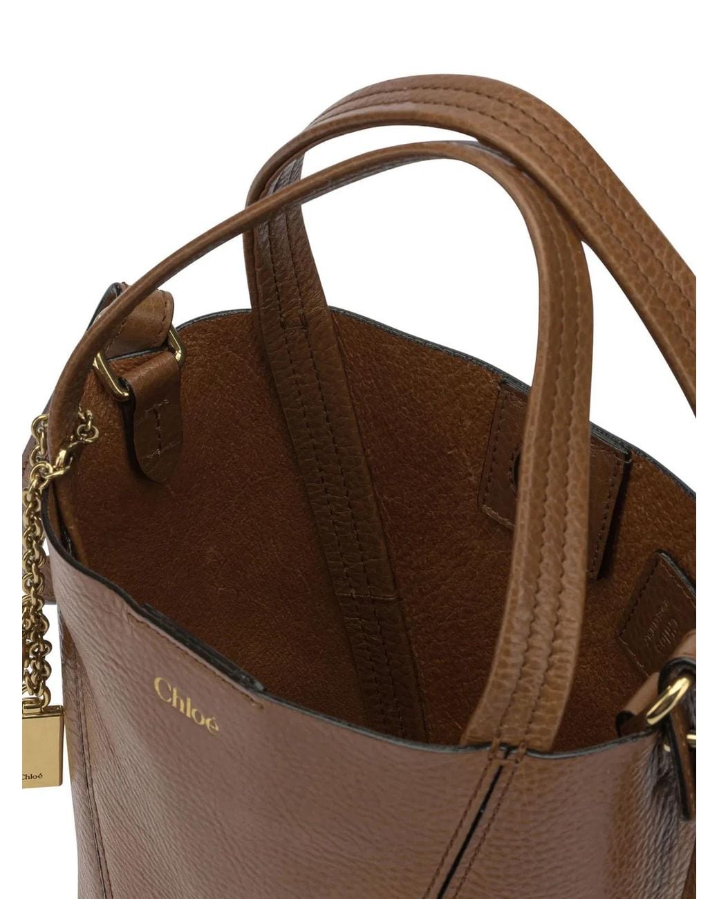 Chloé Brown "Spin" Small Handbag