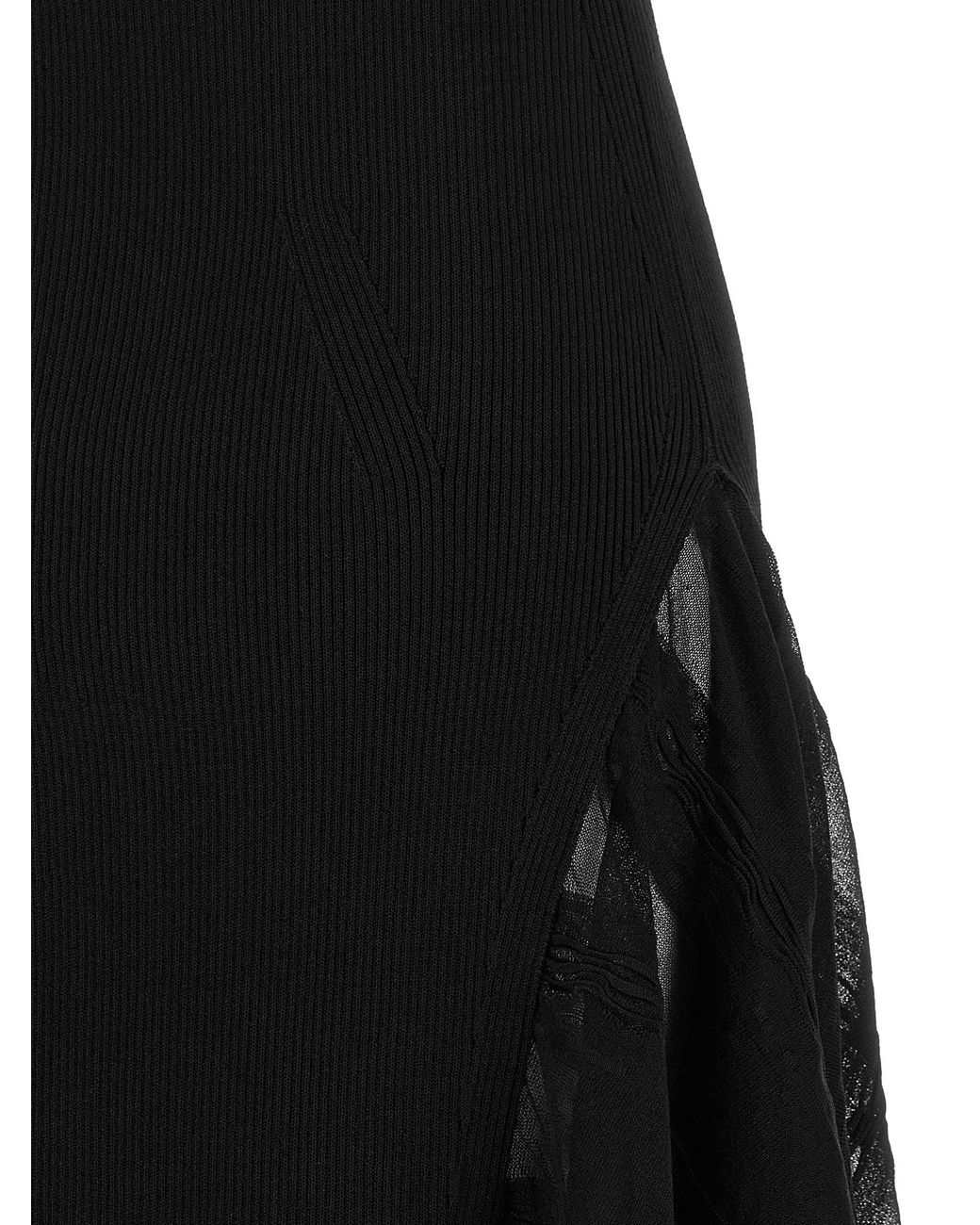 Lanvin Black Silk And Cotton Dress