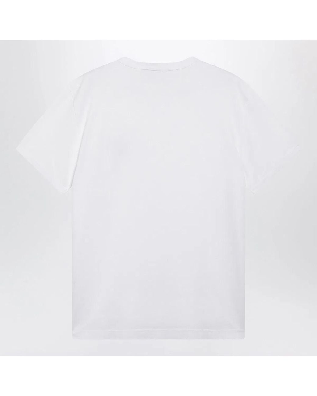 Dolce & Gabbana White Dolce&Gabbana Cotton T-Shirt With Logo Plaque for men