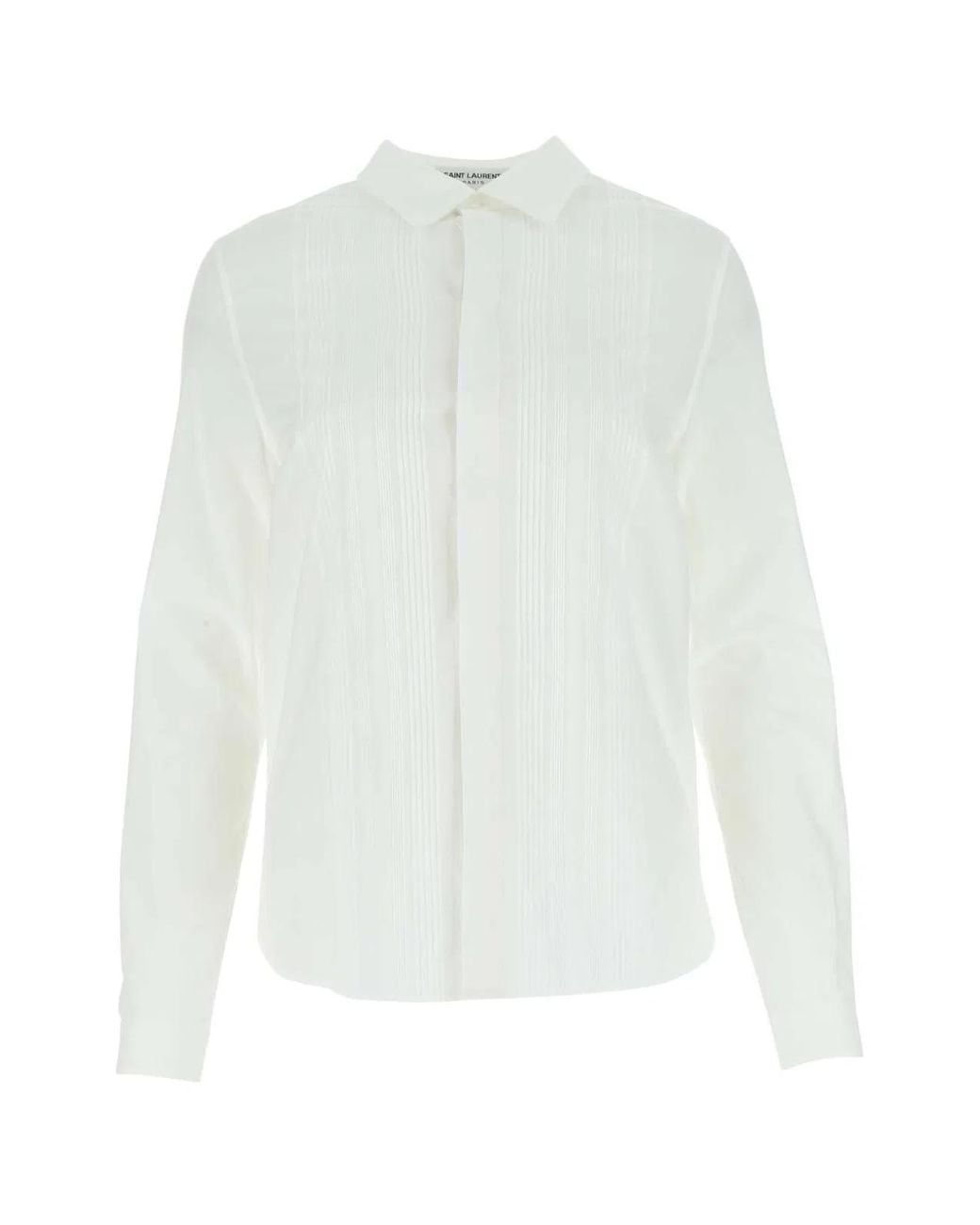 Saint Laurent White Poplin Shirt