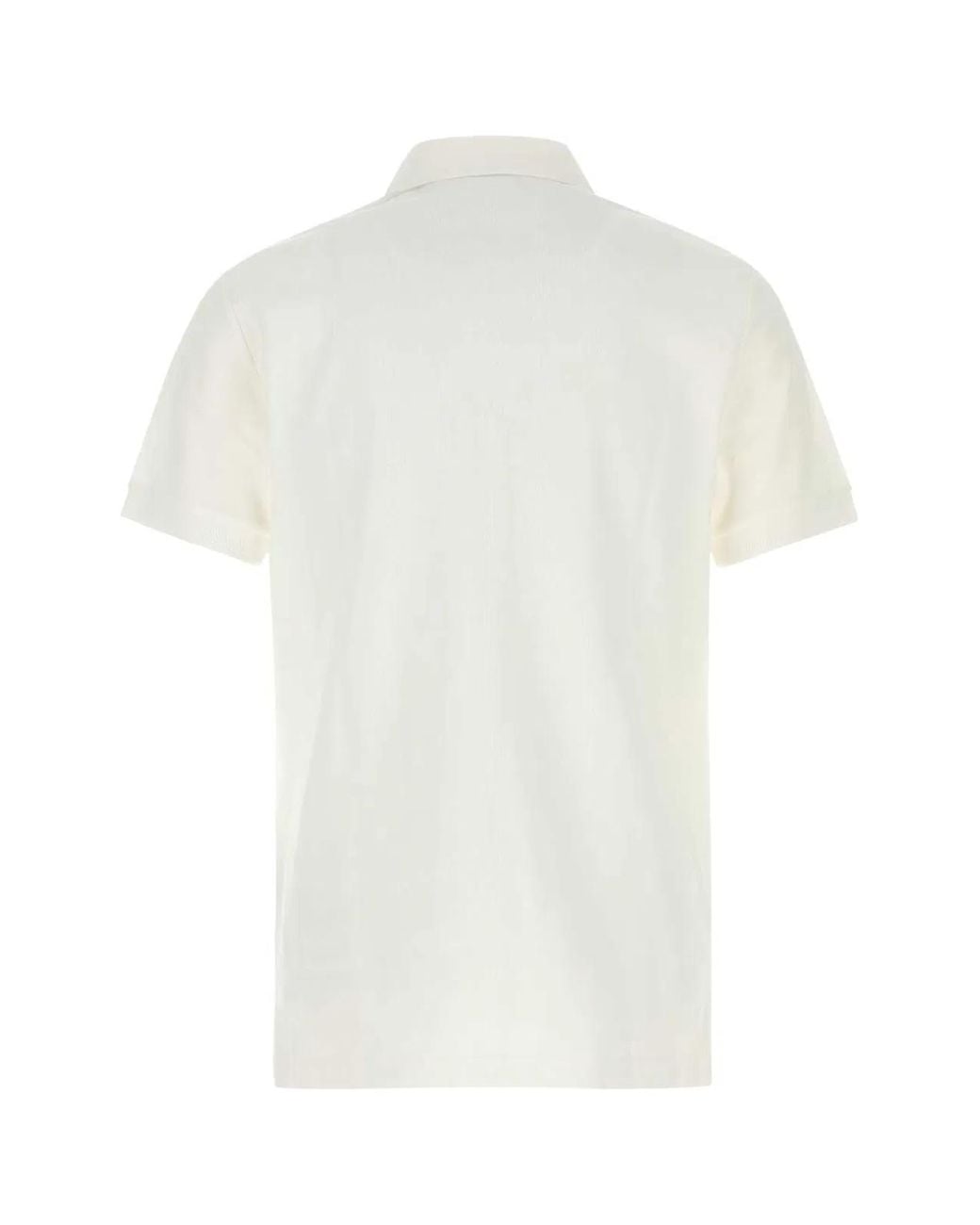 Burberry White Solo Polo for men