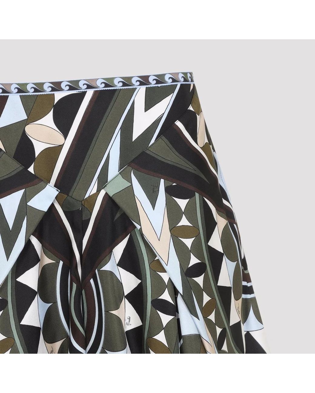 Emilio Pucci Black Silk Twill Pants