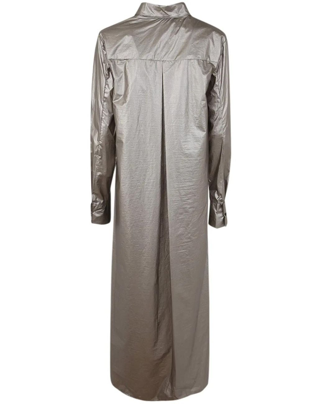 Maria Calderara Gray Wrap Choc Parachute Shirt