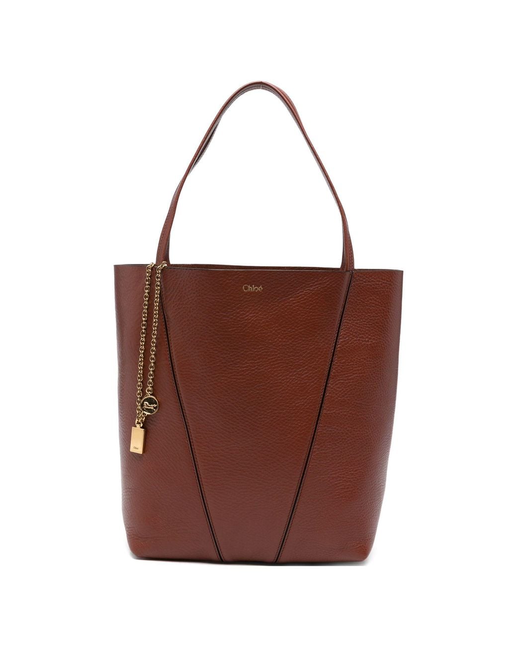 Chloé Brown Spin Shoulder Bag