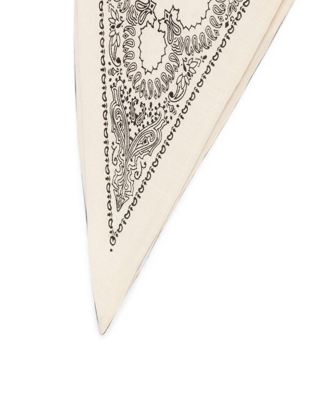 Destin White Printed Bandana Foulard