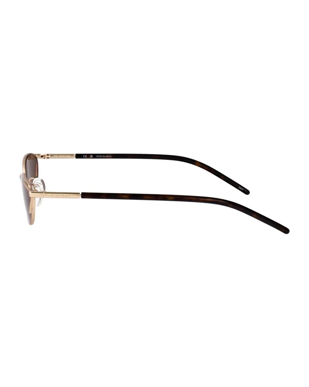 McQueen Brown Havana- Metal Sunglasses