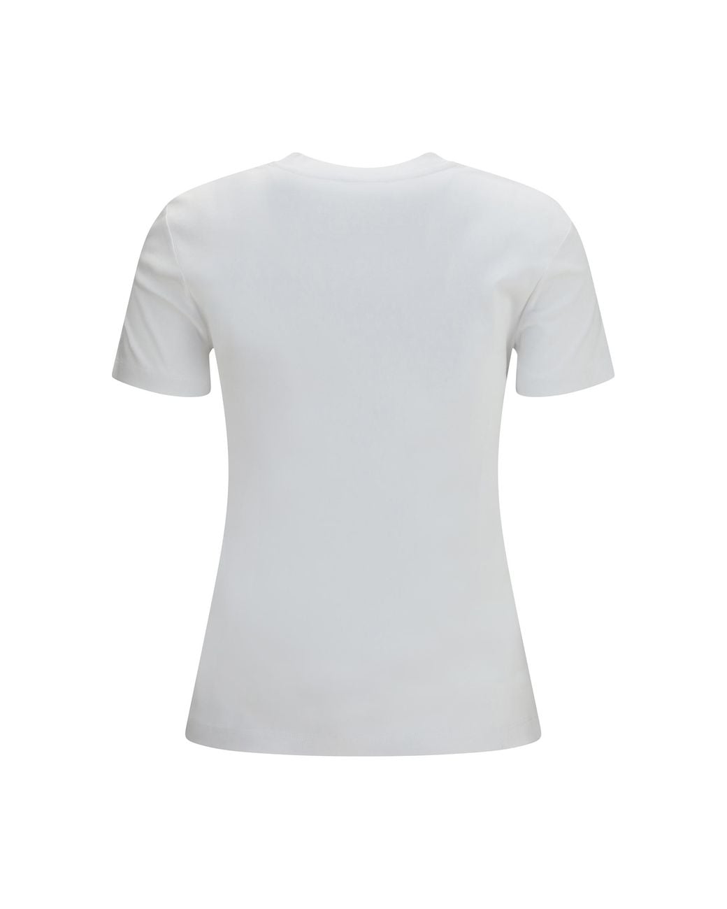 Max Mara Pure White Cotton T-Shirt T-Shirts