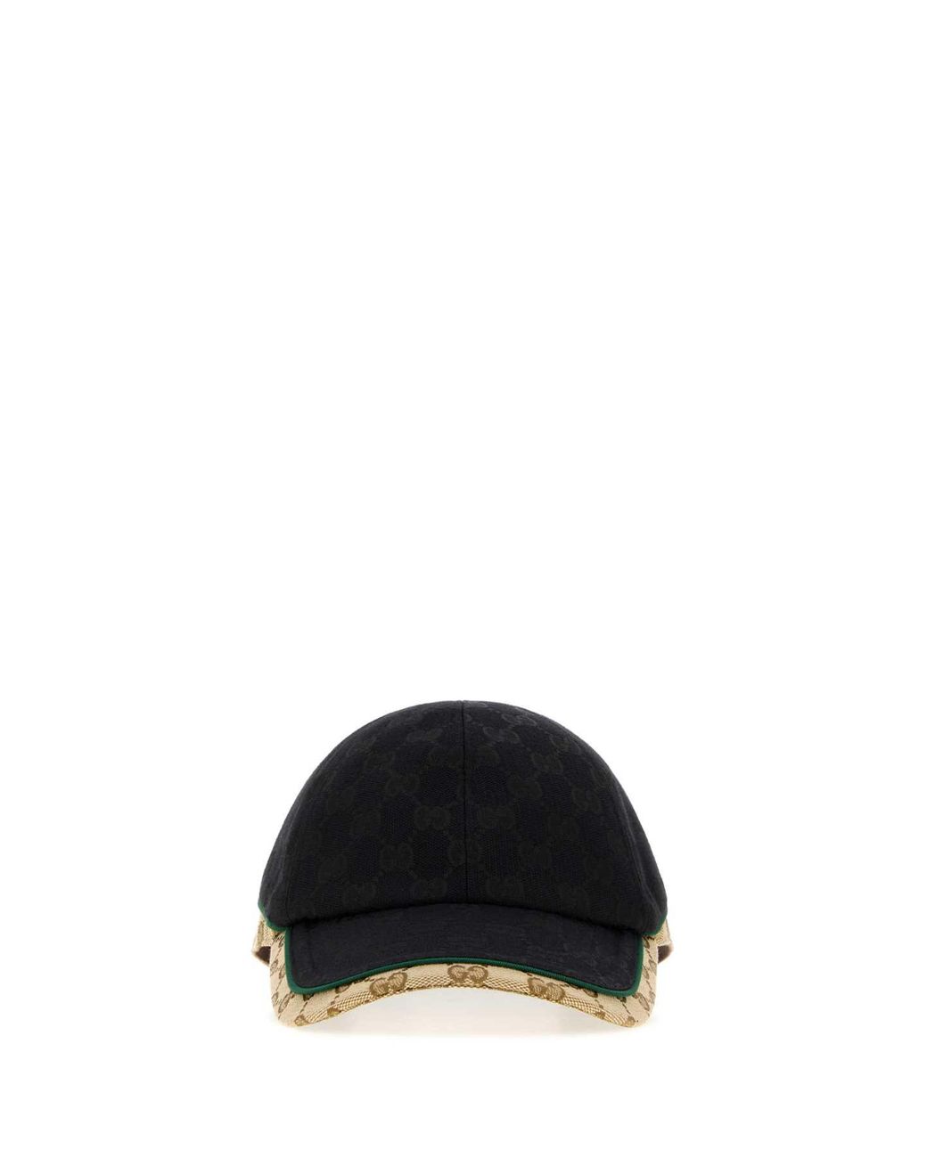 Gucci Black Two-Tone Gg Fabric Baseball Cap for men