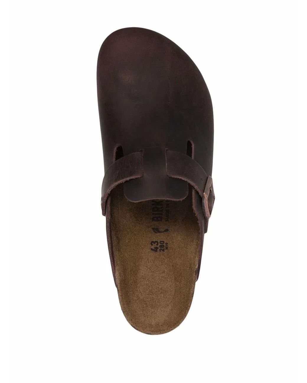 Birkenstock Brown Boston Leather Mule for men