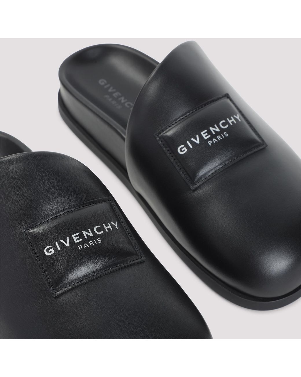 Givenchy Black Leather Mules