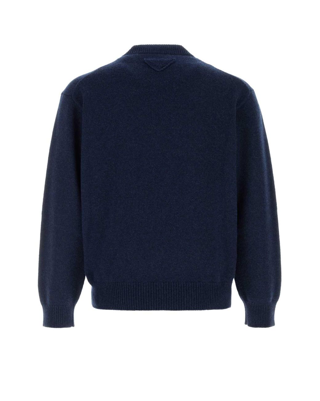 Prada Blue Knitted Sweater for men