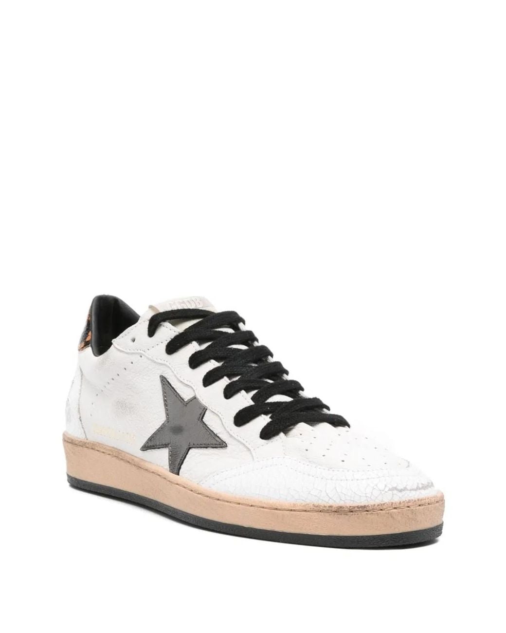 Golden Goose Deluxe Brand White Ballstar Nappa Upper Crack Suede An for men