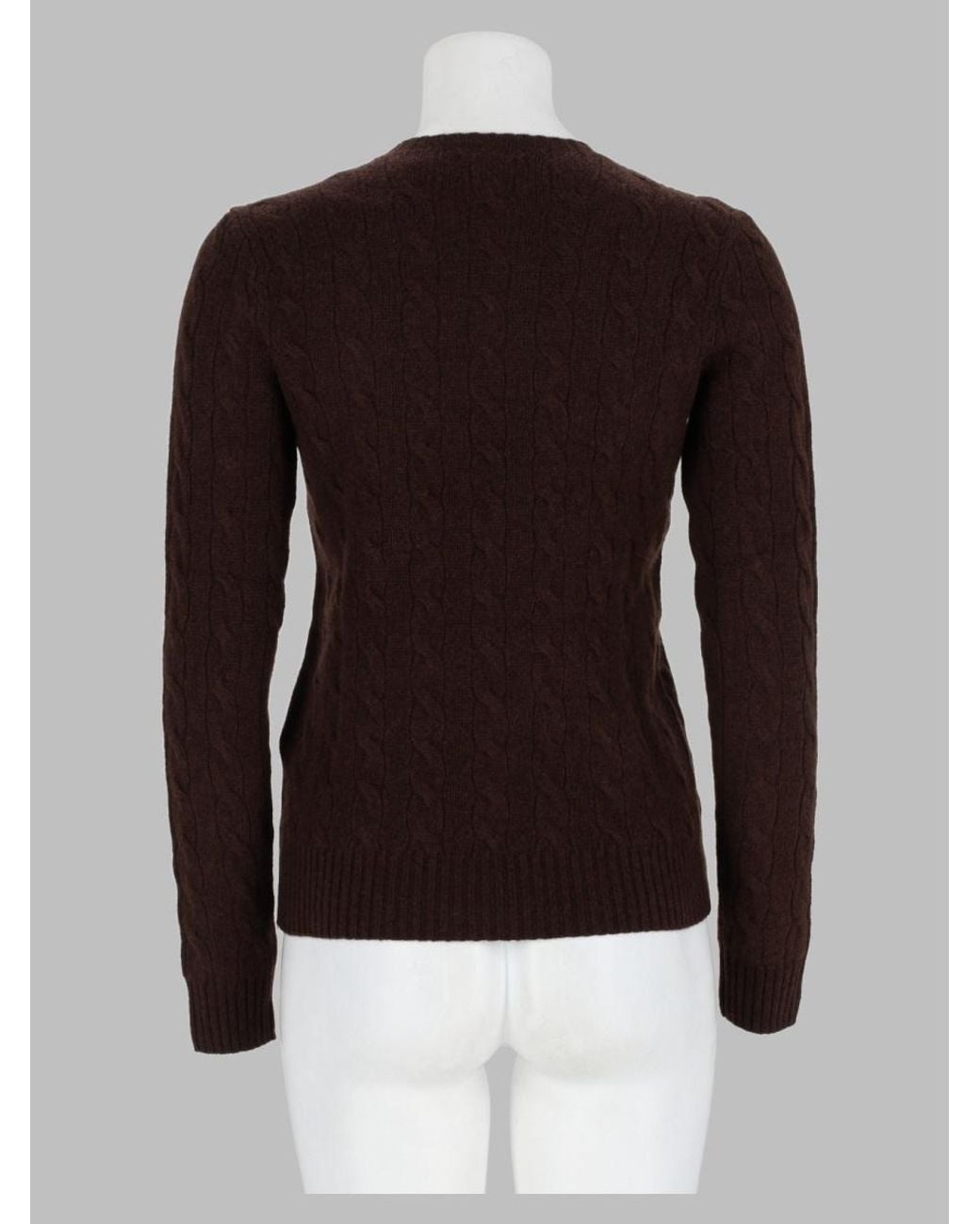 Polo Ralph Lauren Brown Classic Crewneck Sweater