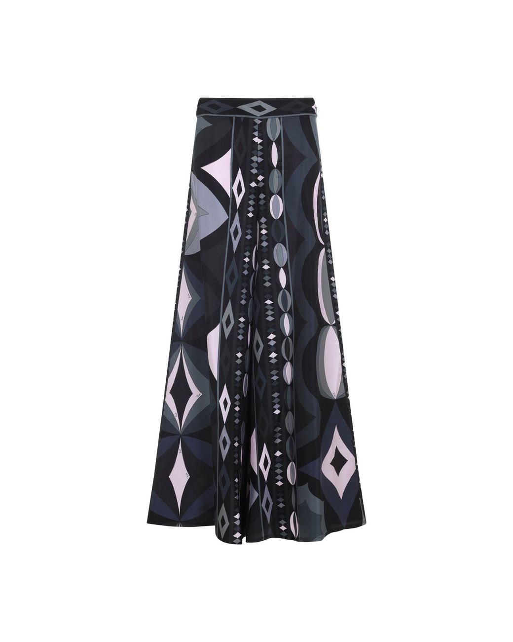 Emilio Pucci Blue Pants With Necklace Print