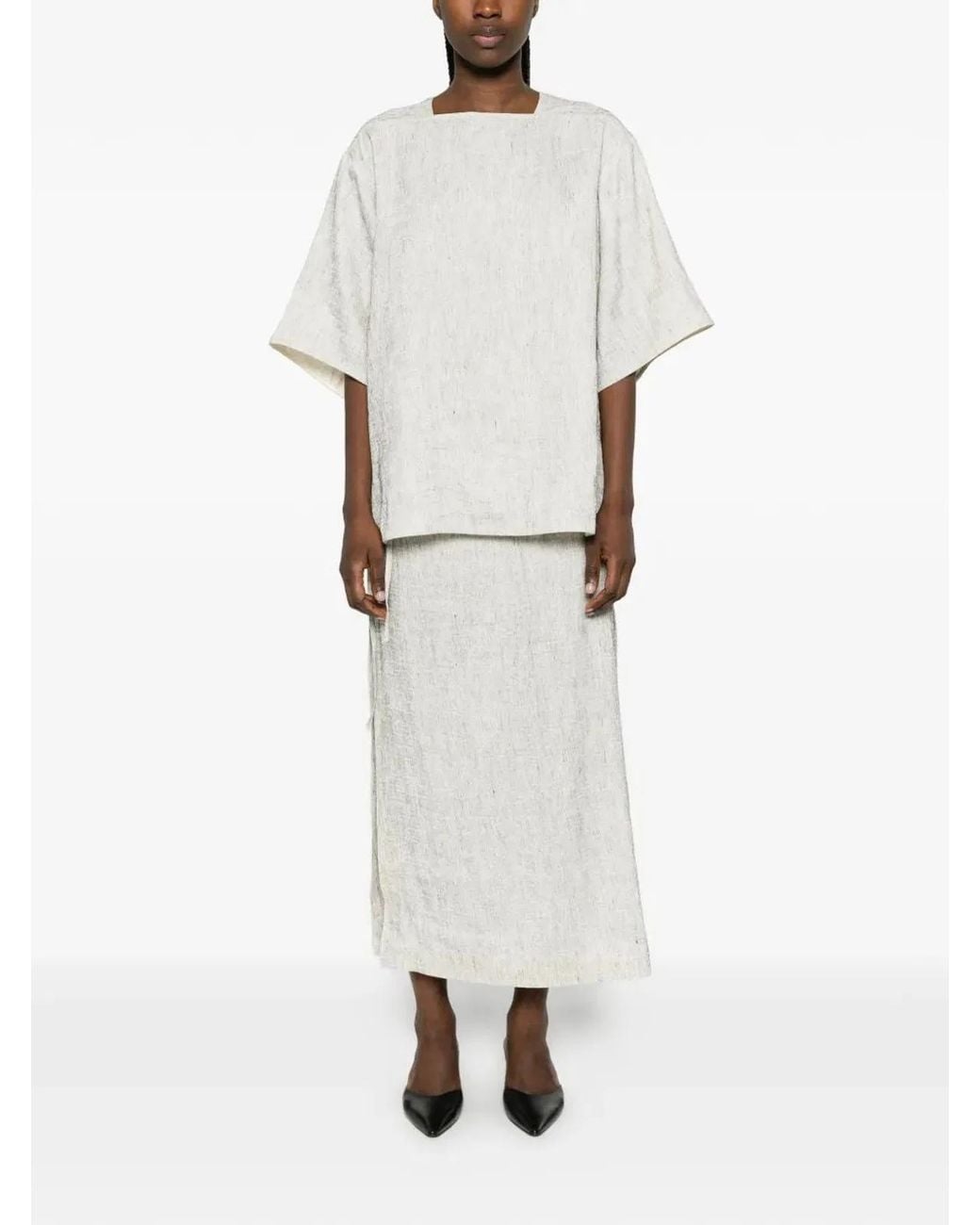 The Row White Hamza Blouse
